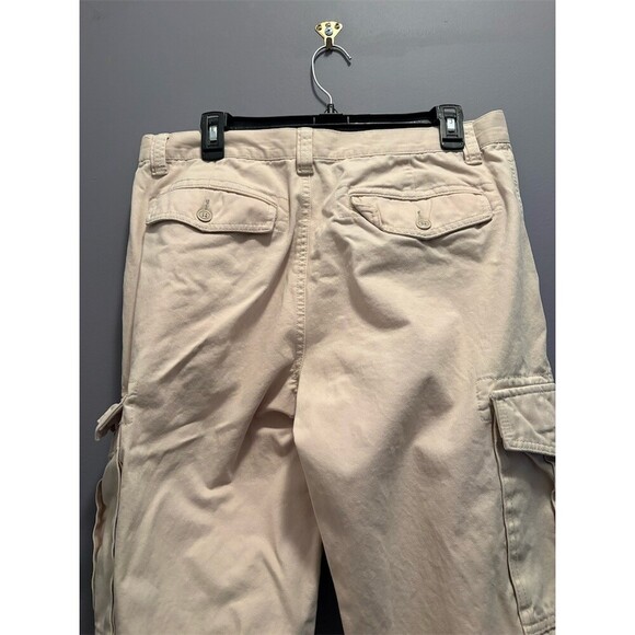 Old Navy Men's Cargo Pants Beige Khaki 34x34 Straight Leg Utility - Picture 8 of 12